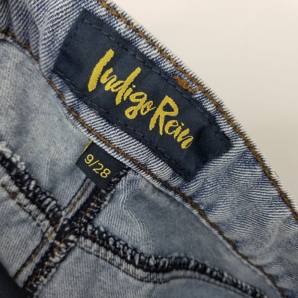 NWT Indigo Rein Super High Rise Straight Leg Denim Jeans Size 9/28 - Picture 10 of 11
